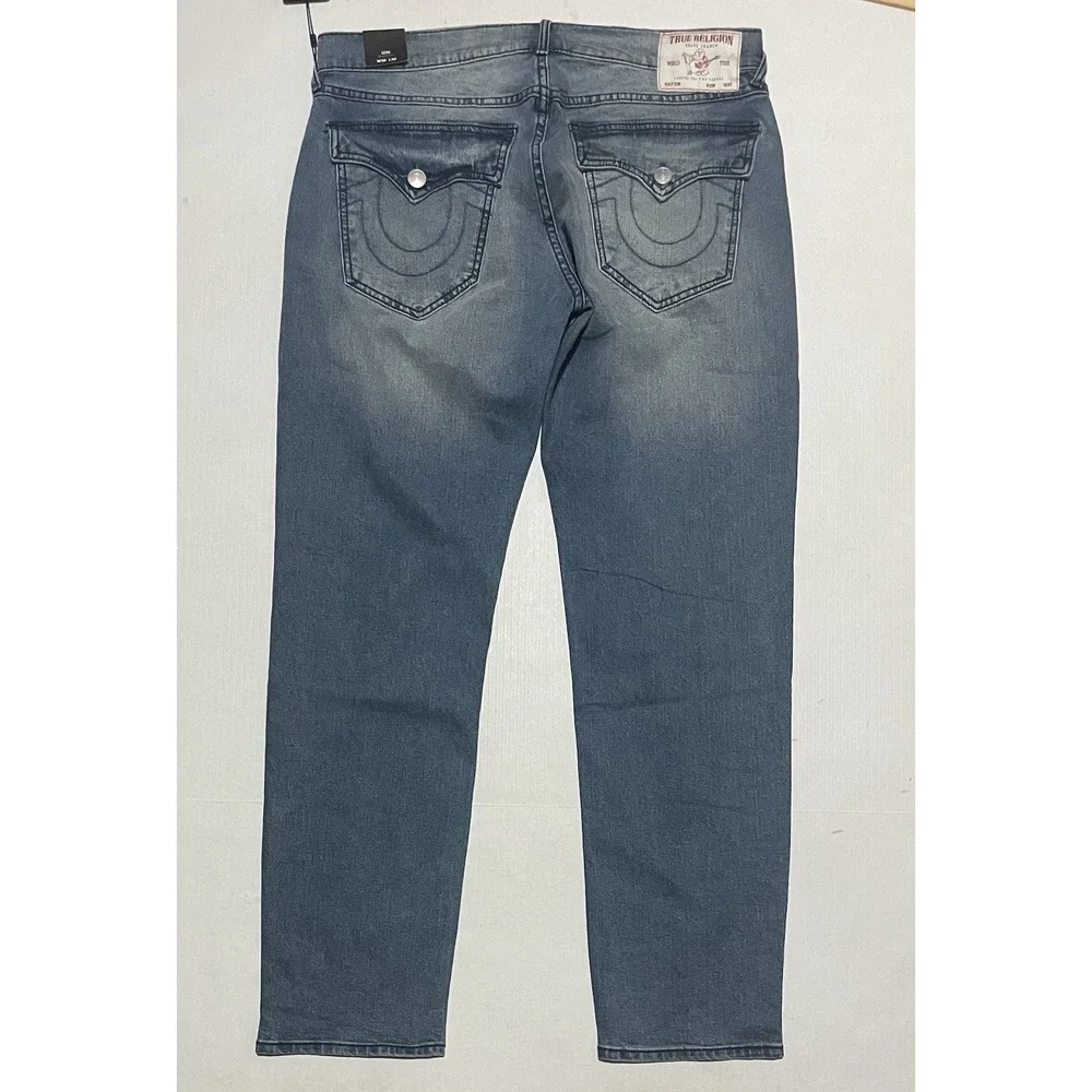 TRUE RELIGION GENO RELAXED SLIM SN FLAP 700595 JEANS MENS SIZE 36 x 32‎ $159 NWT